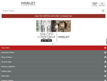 Tablet Screenshot of hinkleylightinglights.com